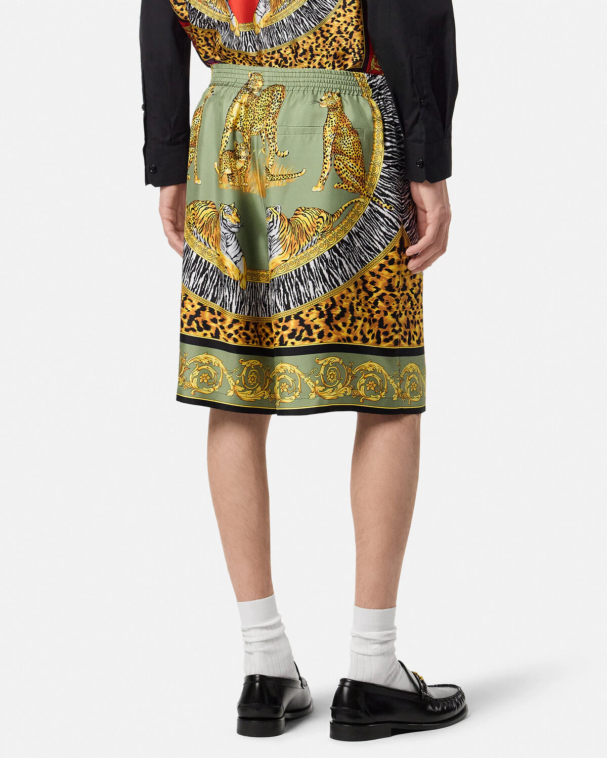 Wild Cats Silk Shorts - 5