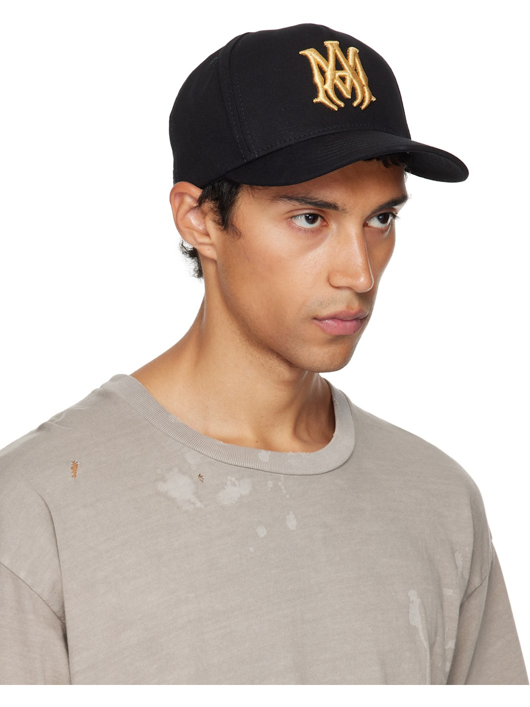 Black Full Canvas MA Cap - 2