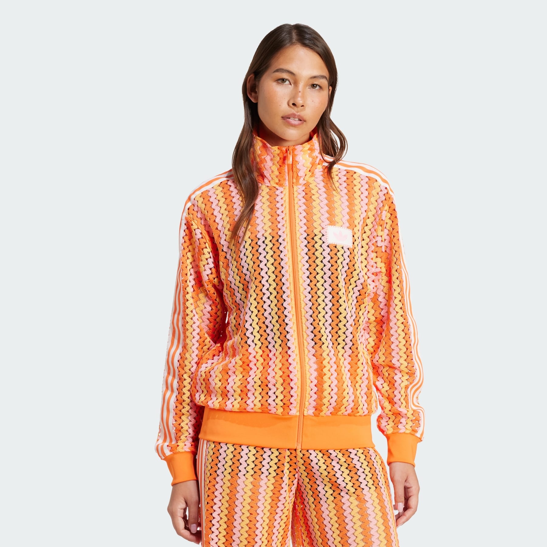 ◆adidas◆ Summer Glow Firebird Track Top Orange KC0748 adidas adidas Originals Summer Glow Firebird Track Top