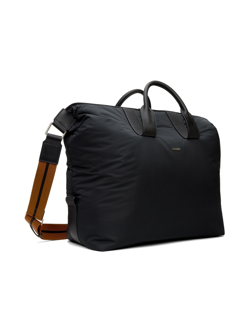 Black Technical Fabric Holdall Duffle Bag - 2