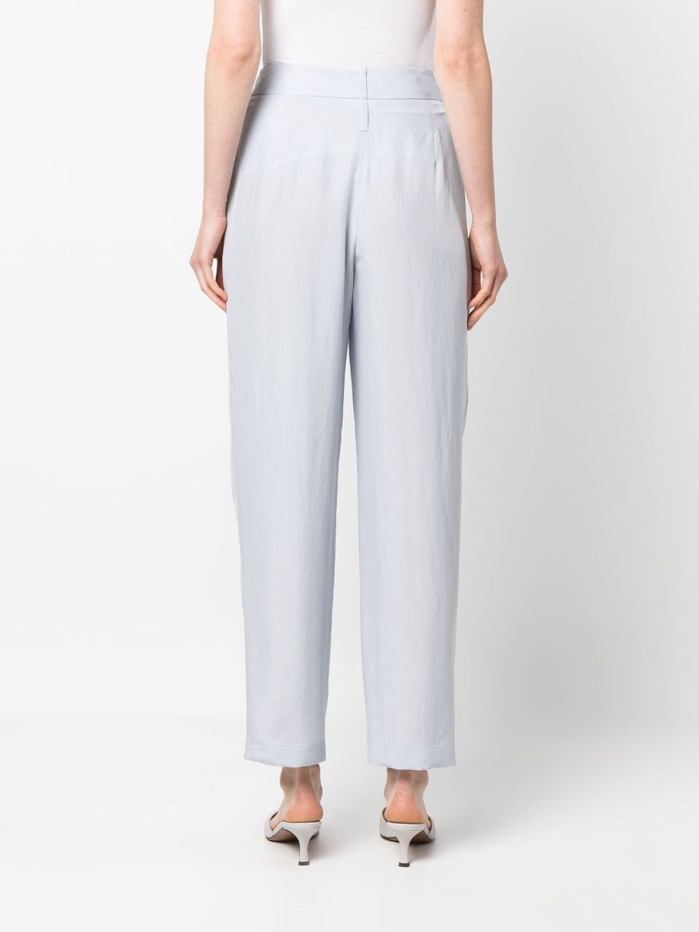silk tapered trousers - 4
