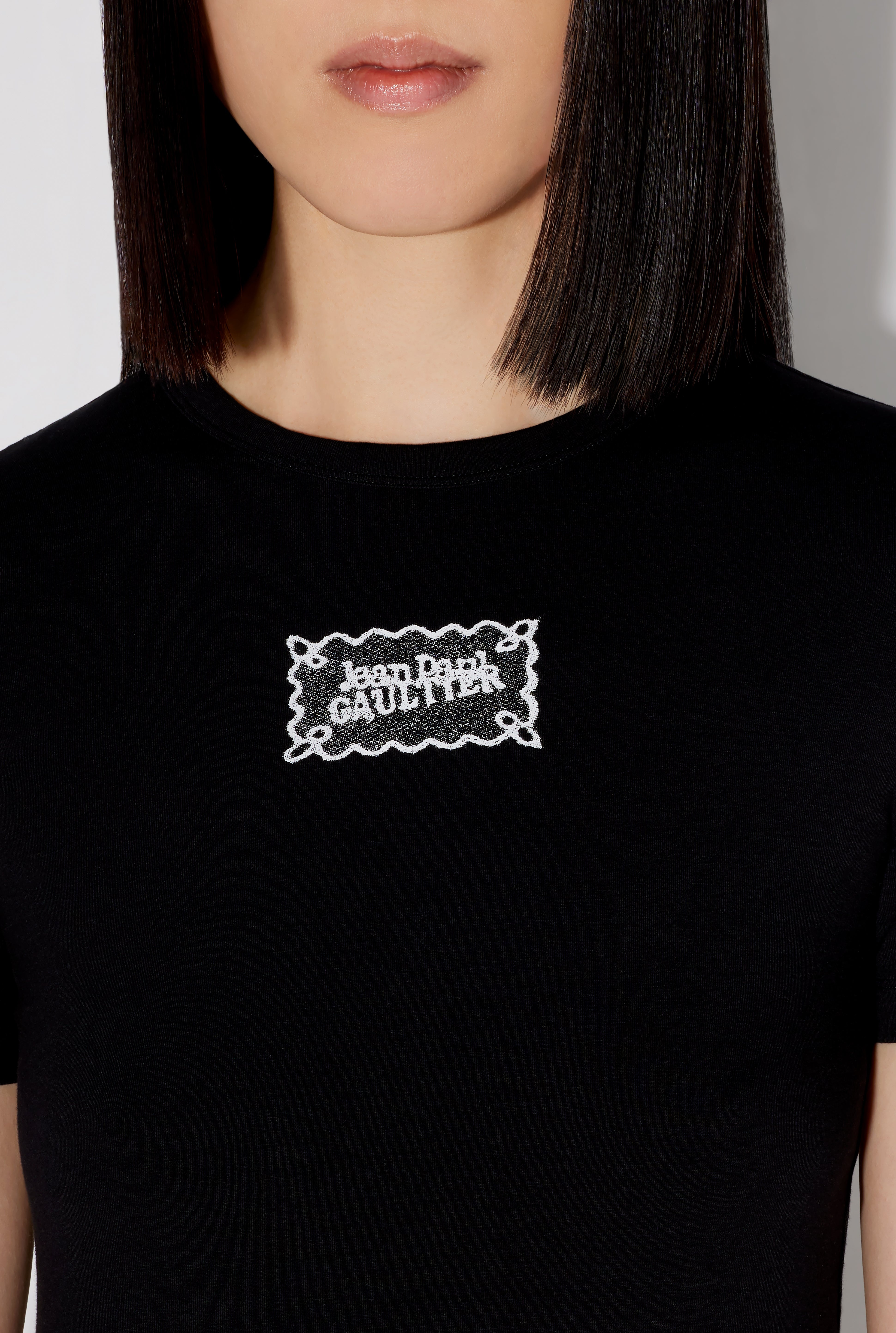 THE BLACK JEAN PAUL GAULTIER LABEL T-SHIRT - 4