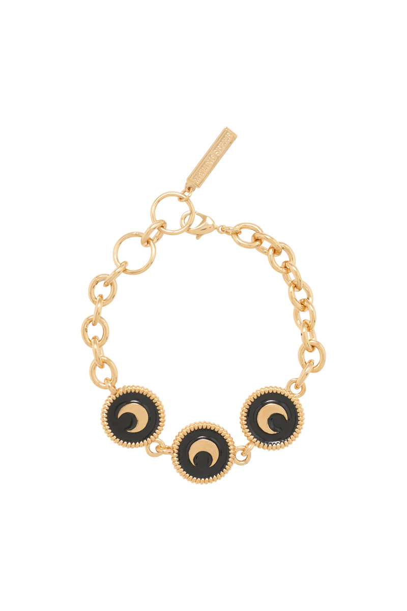 Enamel Gold Plated Button Charm Bracelet 1