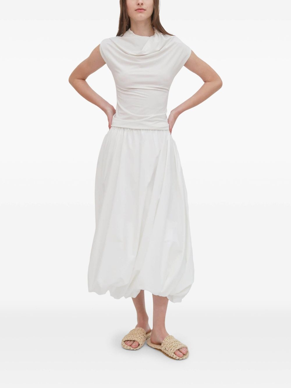 twisted midi skirt - 3