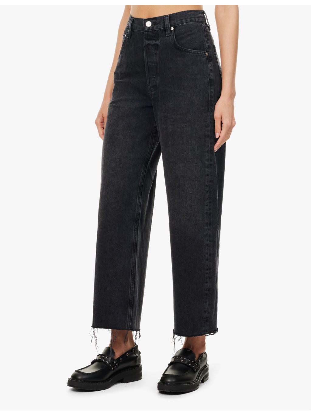 Ayla raw-hem wide-leg jeans - 3