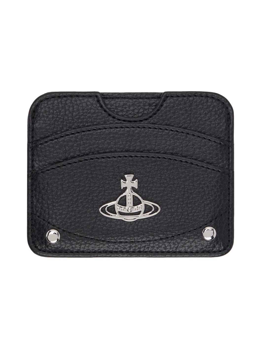 Black Half Moon Card Holder - 1