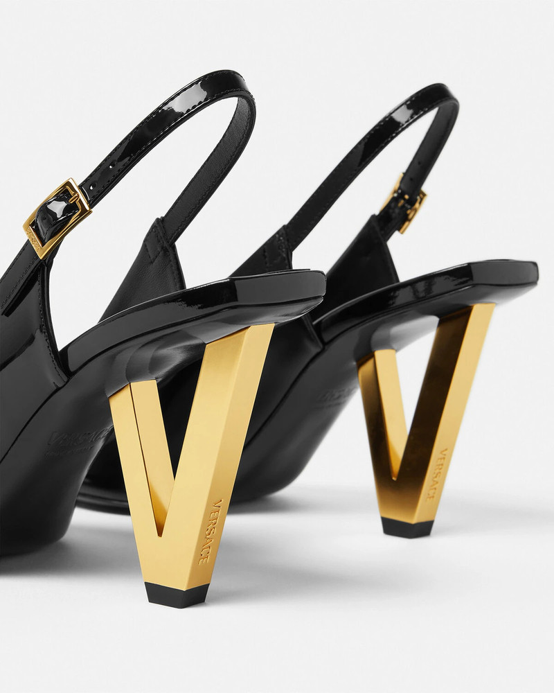 V2025 Patent Slingback Pumps 85 mm 5