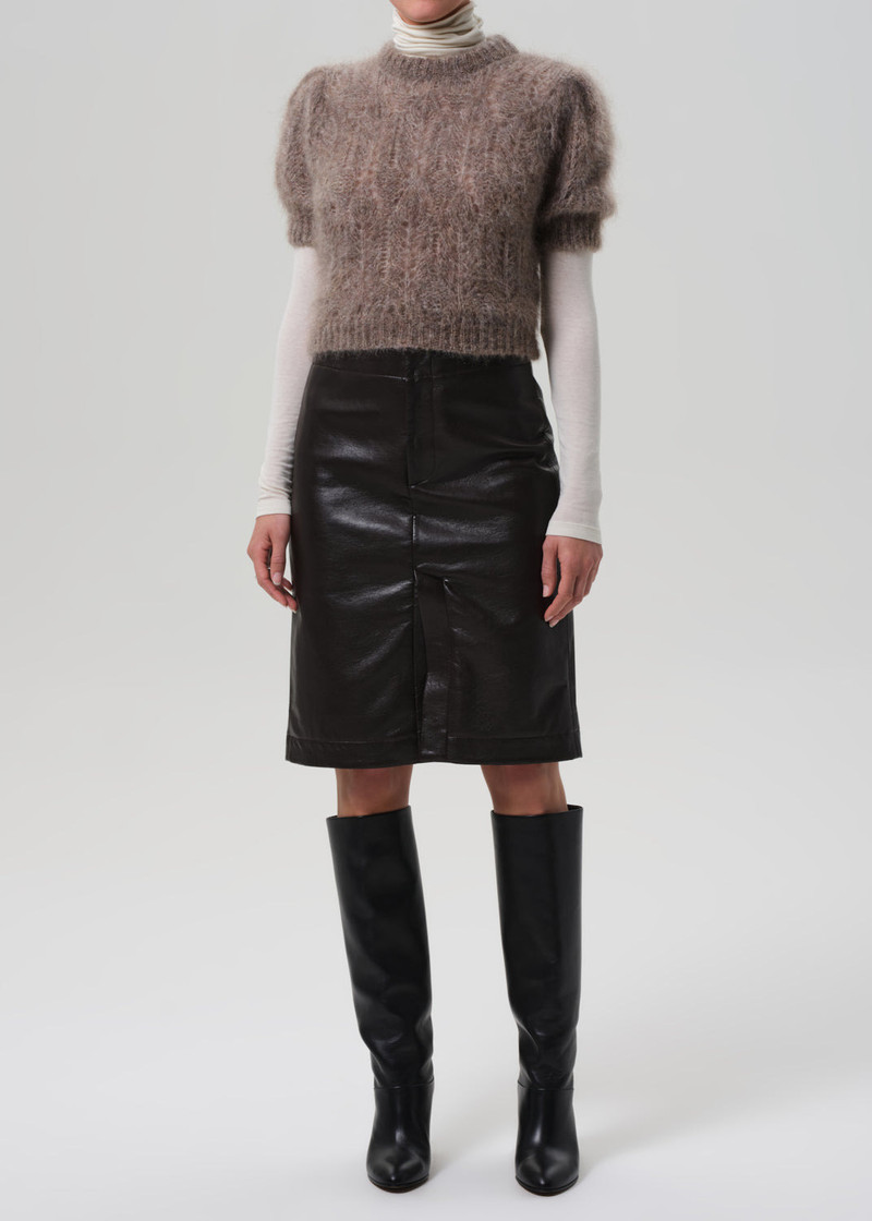 Citizens of Humanity Nara Pencil Skirt Recycled Leather
In Chocolate Dark Brown outlook