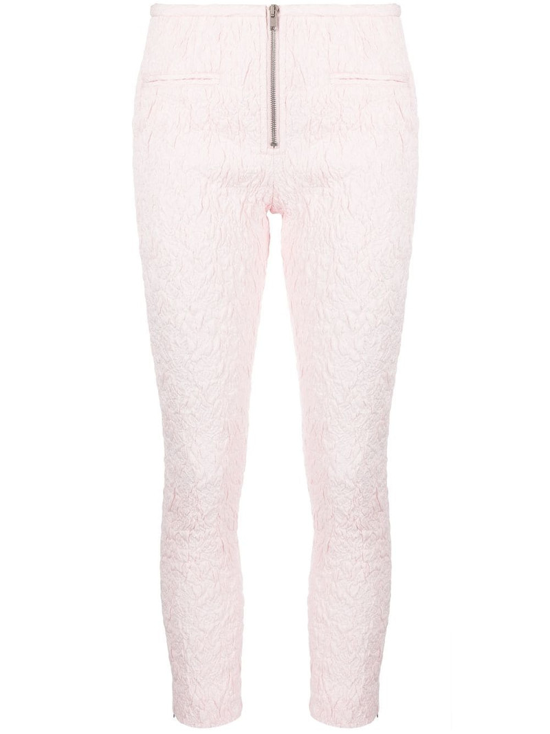 crinkled cropped trousers 1