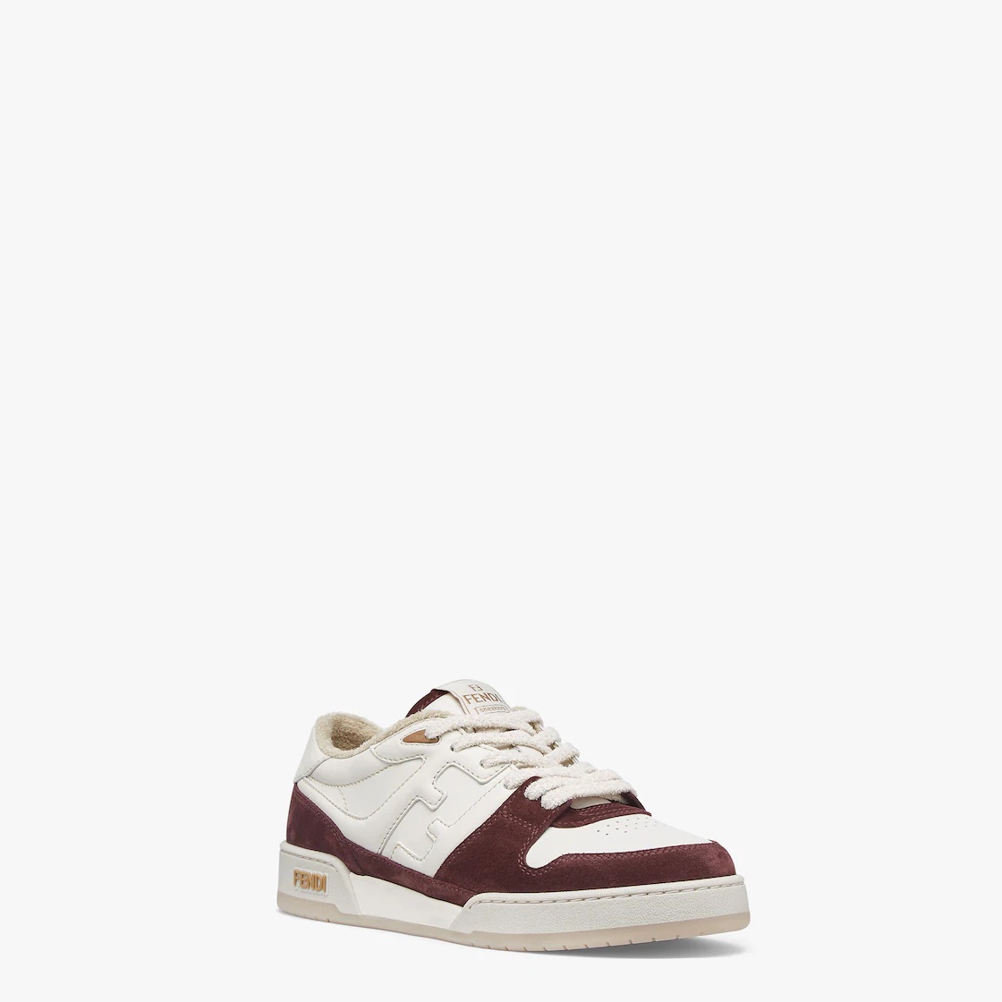 Burgundy suede low-tops - 2