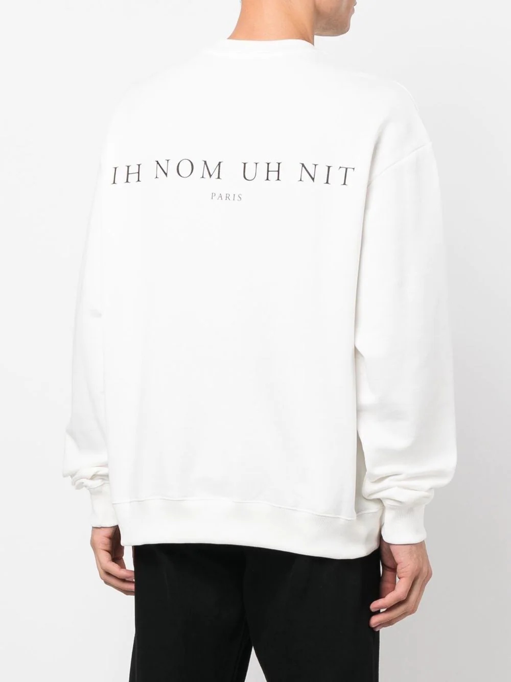 rear logo-print detail sweatshirt - 4