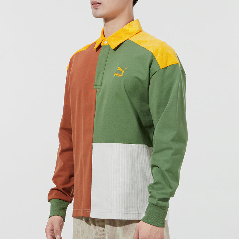 PUMA Retro Color Block Polo Shirt 'Green' 534680-17 5
