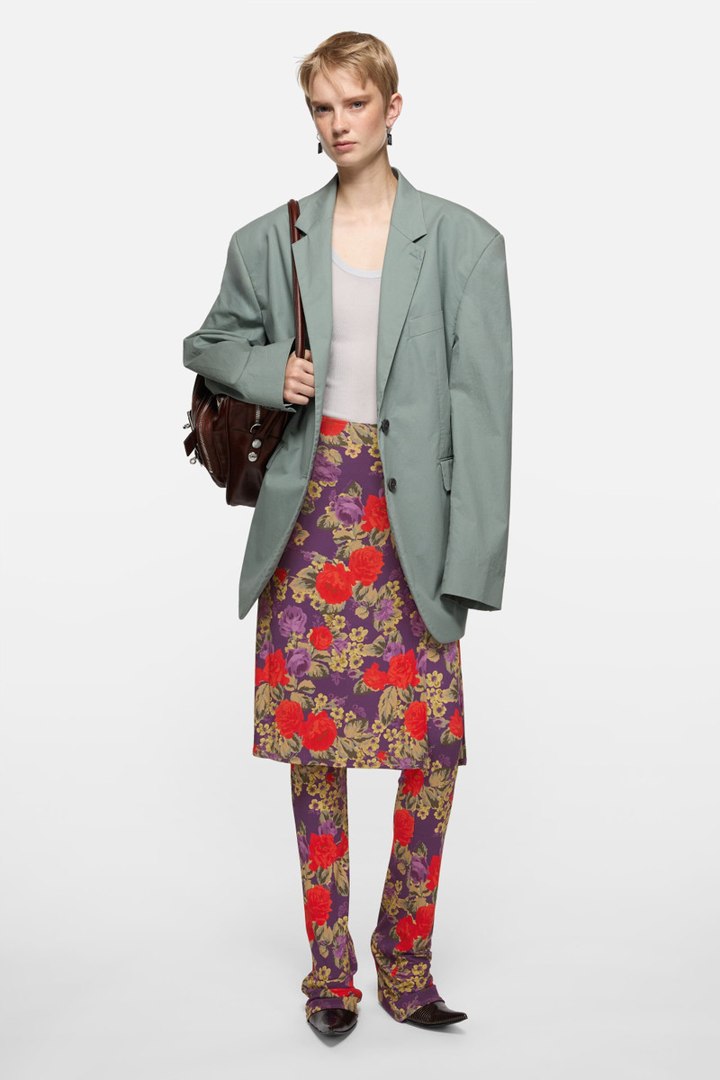 Acne Studios Layered midi skirt - Multi purple outlook
