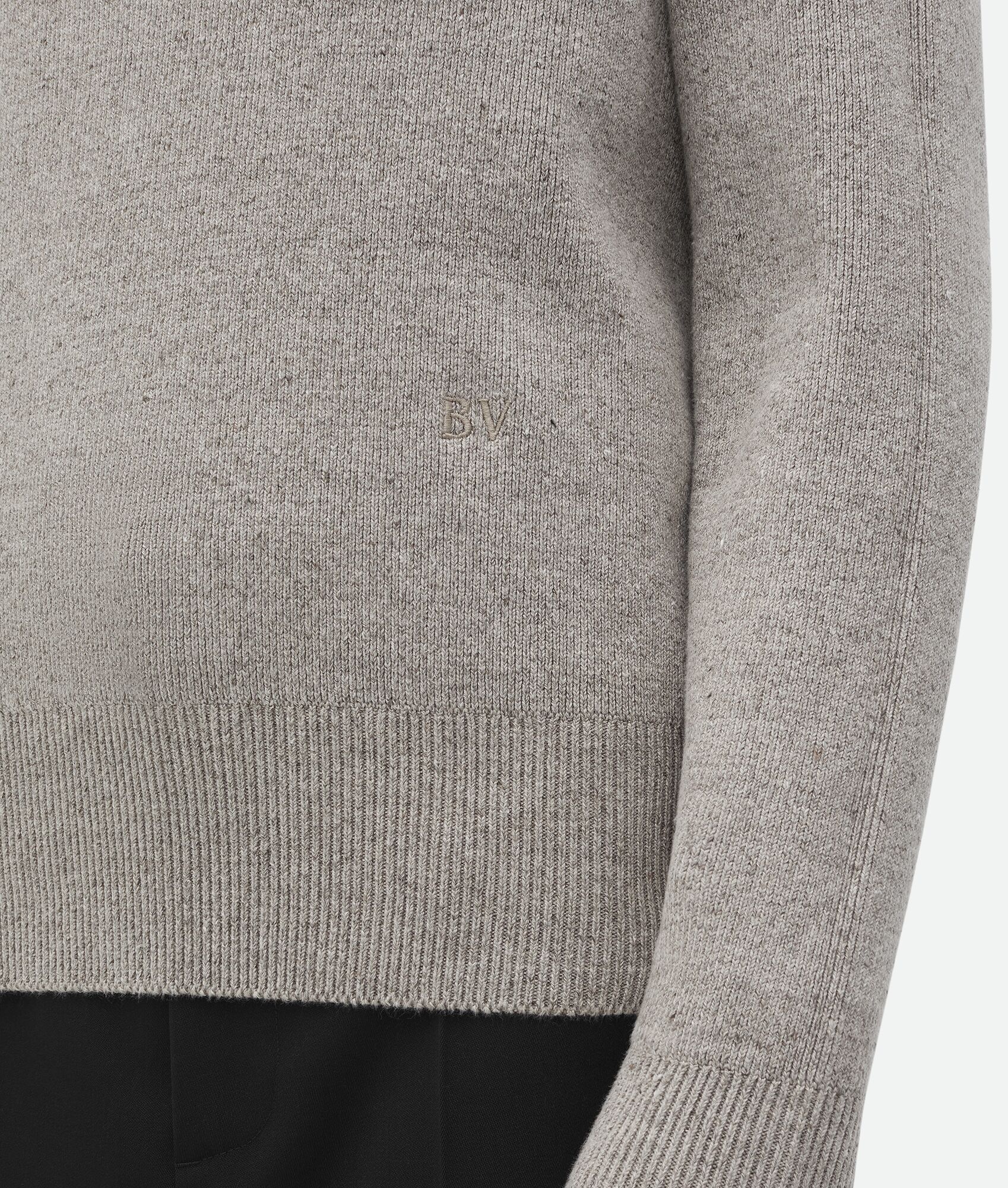 Linen "Bv" Embroidery Jumper - 4