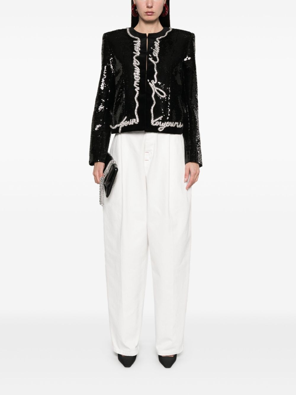 Love Letter-print jacket - 2