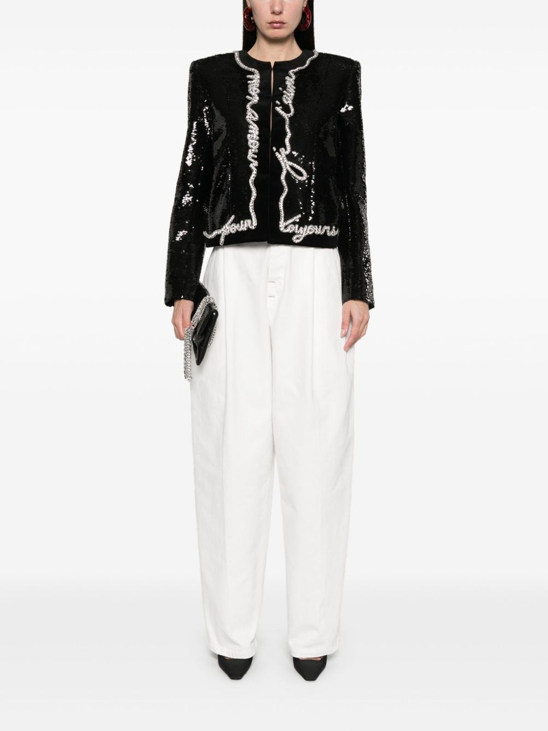 Balmain Love Letter-print jacket outlook