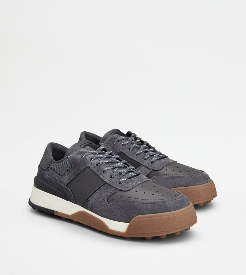 TOD'S SNEAKERS IN SUEDE AND SMOOTH LEATHER - YELLOW 3