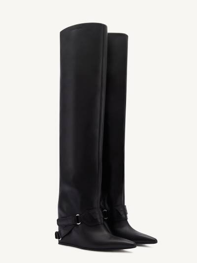 courrèges WEDGED LEATHER BOOTS outlook