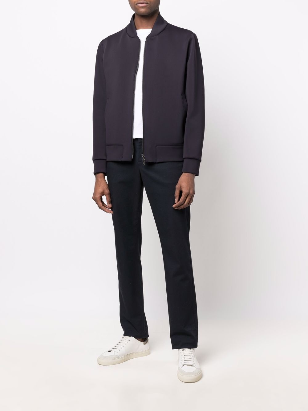 two-pocket zip-up bomber jacket - 2