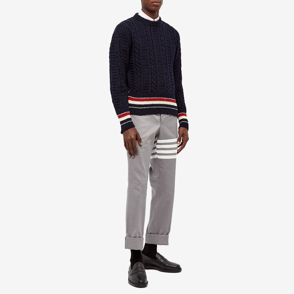 Thom Browne Cable Donegal Crew Knit - 6