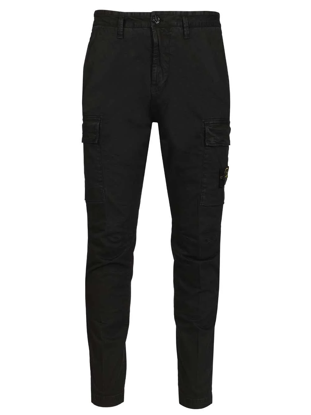 Stone Island Men Cargo Trousers In Broken Cotton Twill - 1