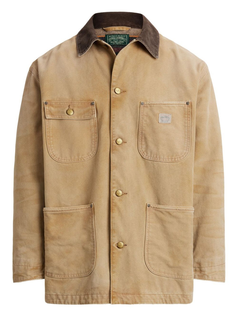 corduroy-collar canvas jacket 1