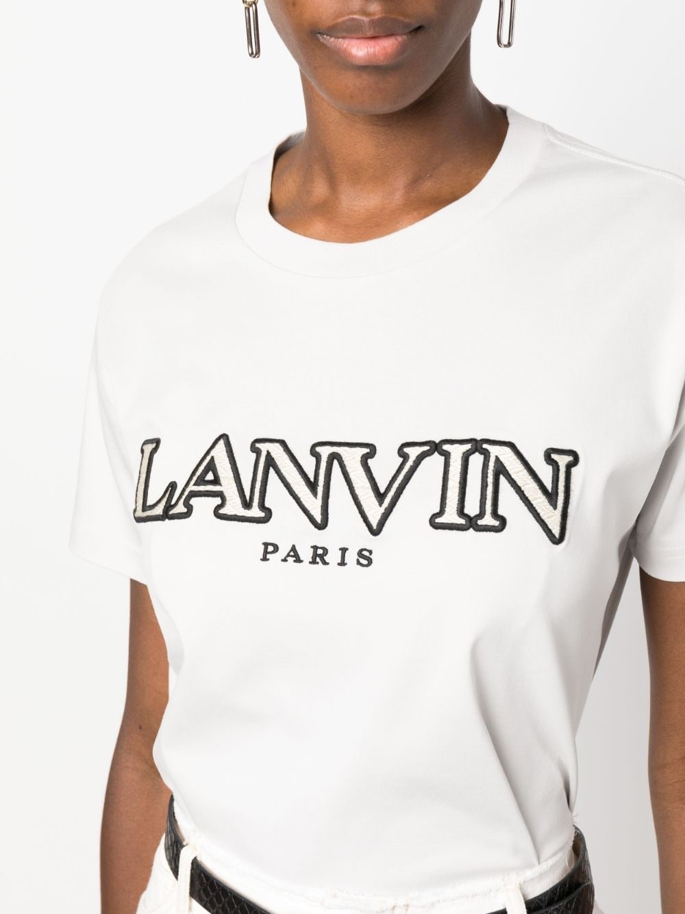 embroidered logo T-shirt - 5