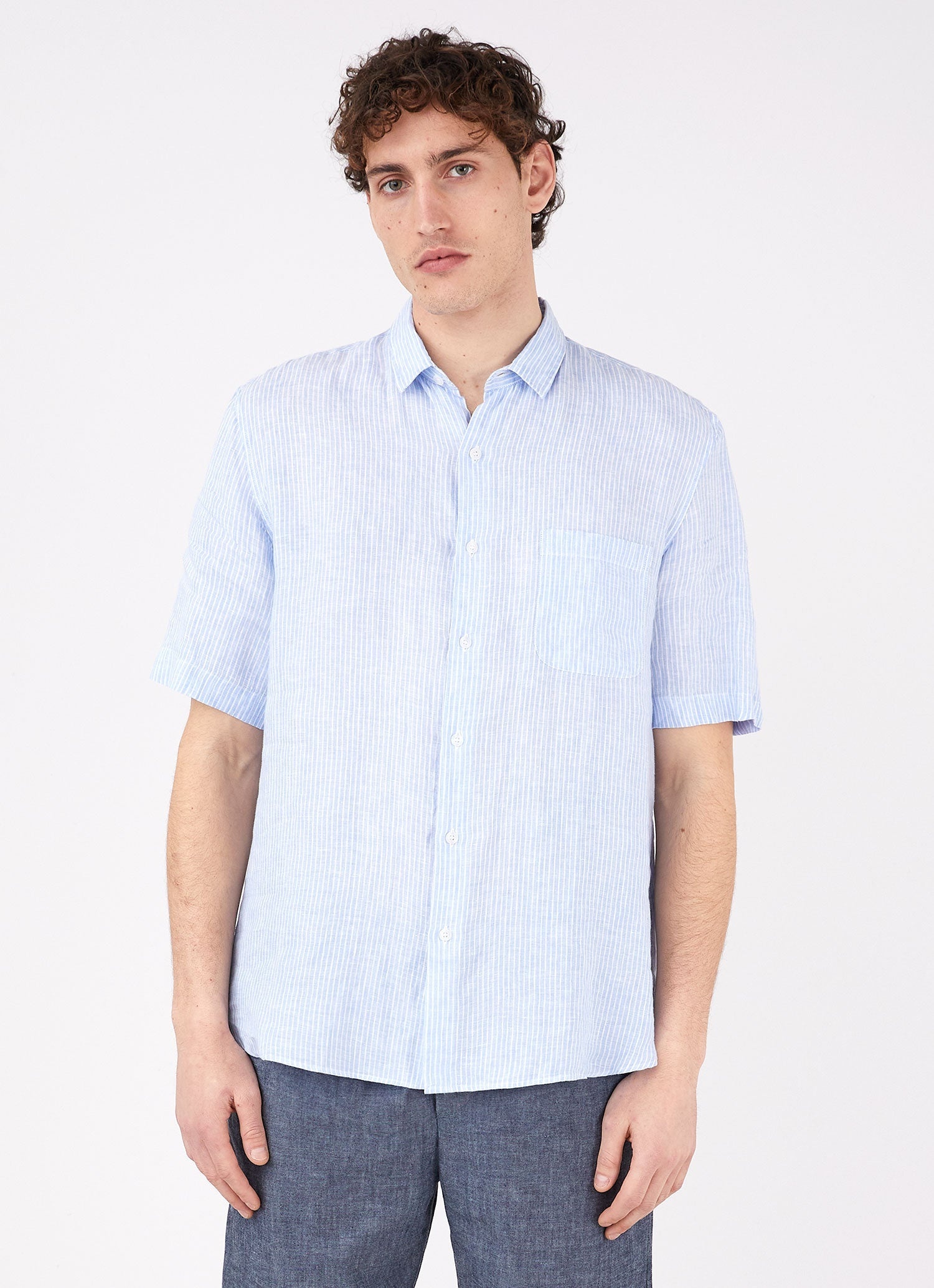 Linen Short Sleeve Shirt - 2