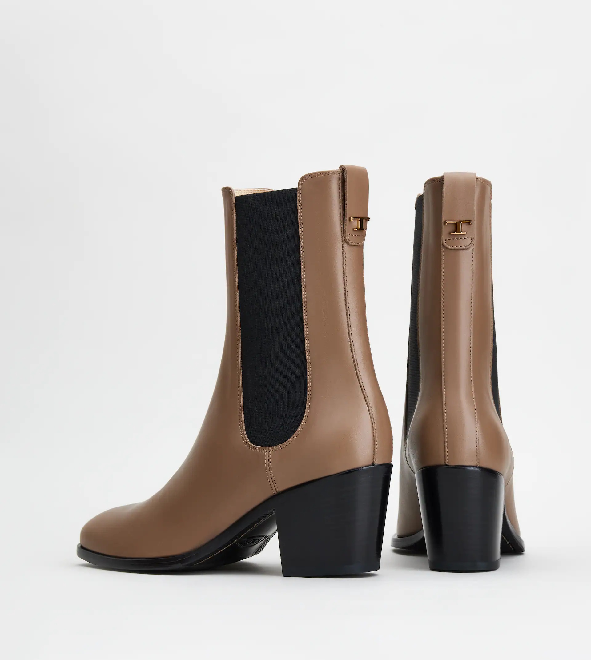 LEATHER BOOTS - BEIGE - 3