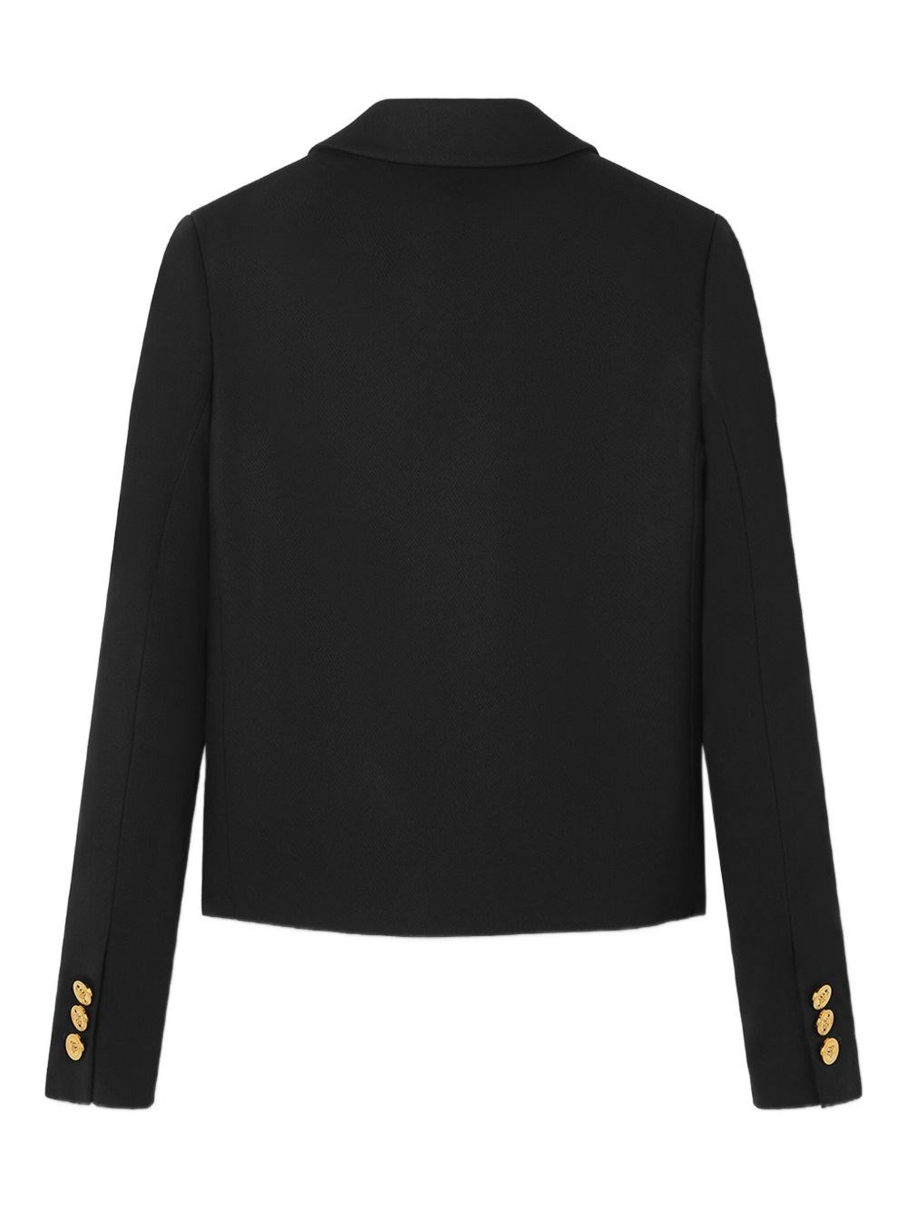 Gabardine short boxy blazer - 2