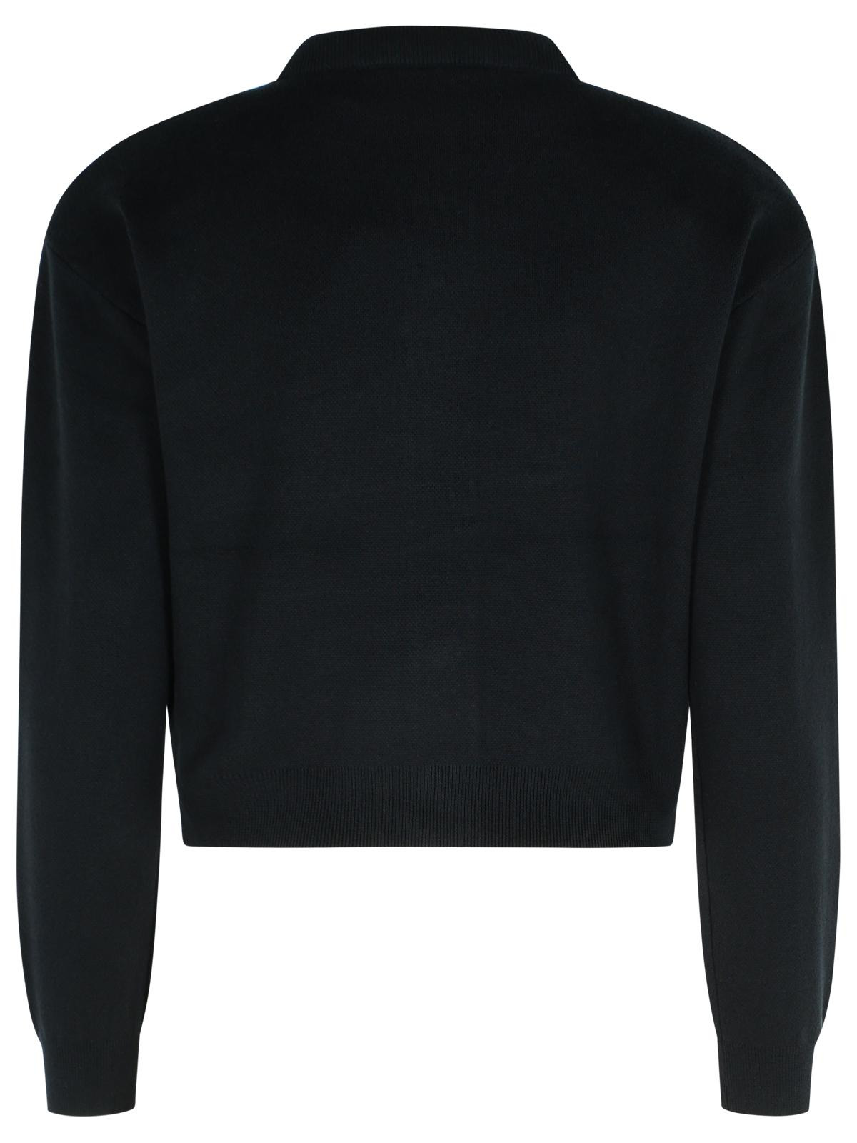 Rotate Black Cotton Blend Cardigan Women - 3