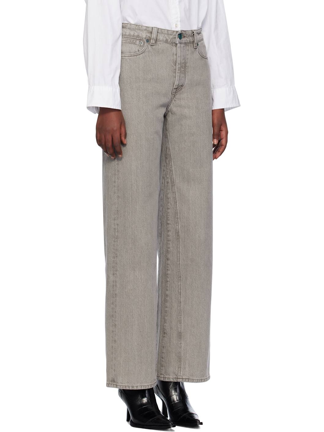 Gray Treble Cut Jeans - 2