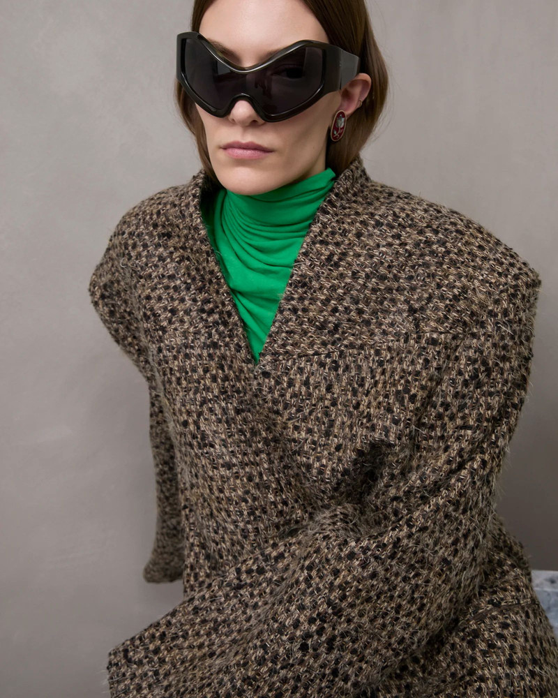 MUTE COAT MULTI BROWN 7
