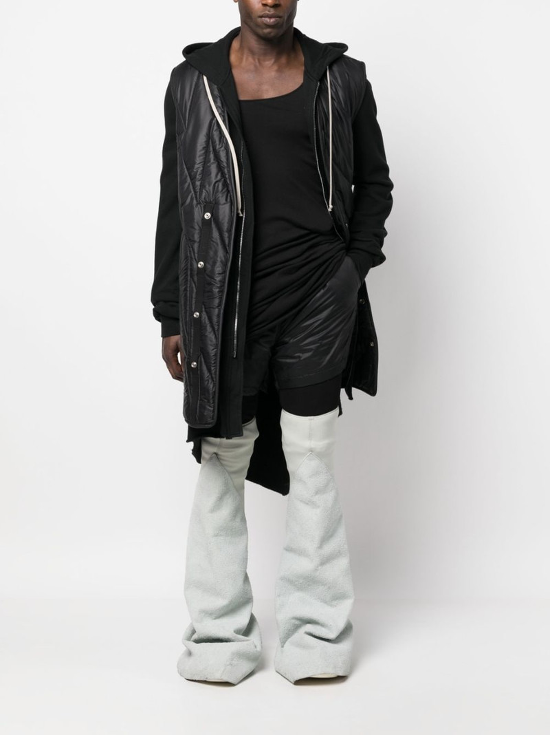 Rick Owens DRKSHDW quilted mid-length gilet outlook