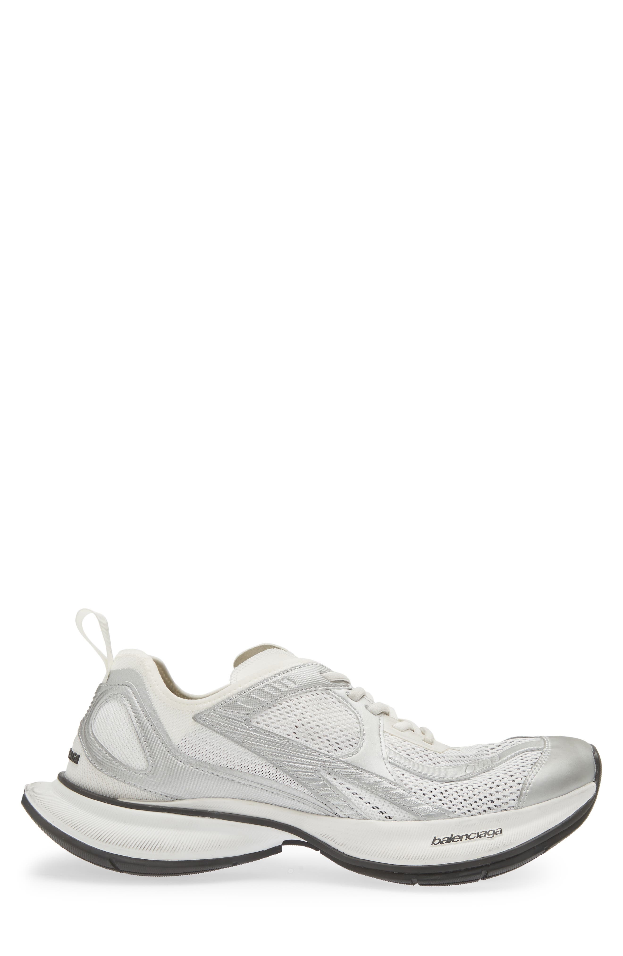 Balenciaga Circuit Sneaker in White/Silver at Nordstrom - 3