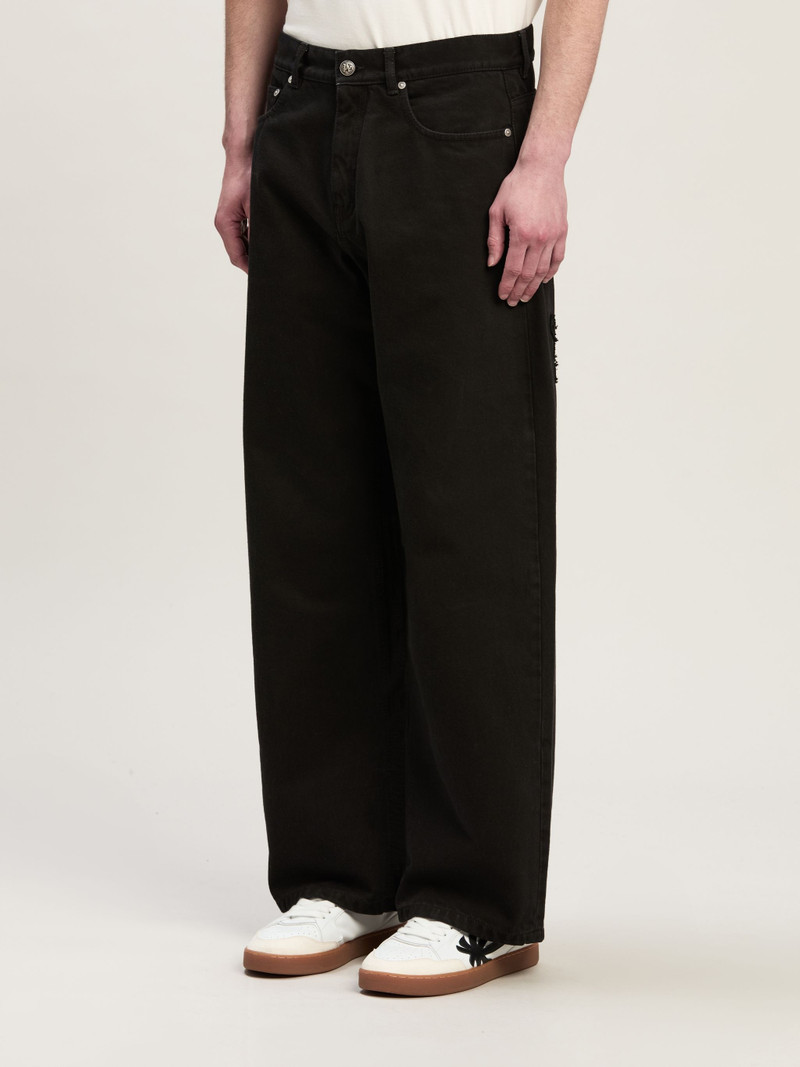 Monogram Loose Fit Denim Pants 4