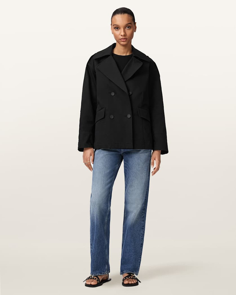 CONNIE RELAXED FIT DOUBLE BREASTED TRENCH COAT 6
