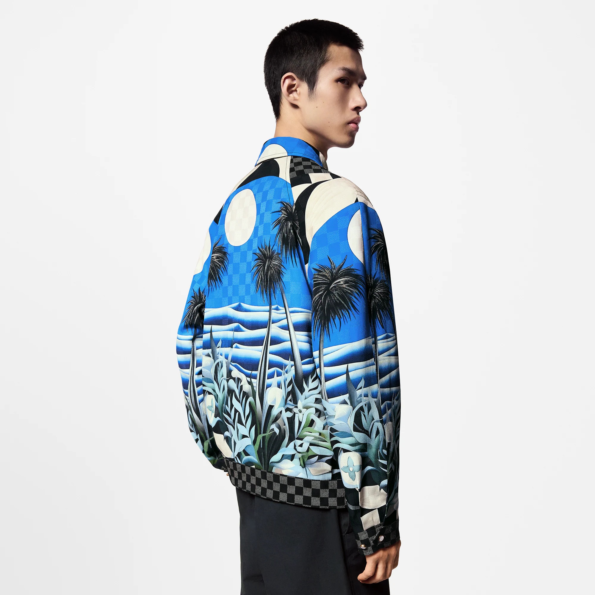 Printed Viscose Blouson - 5