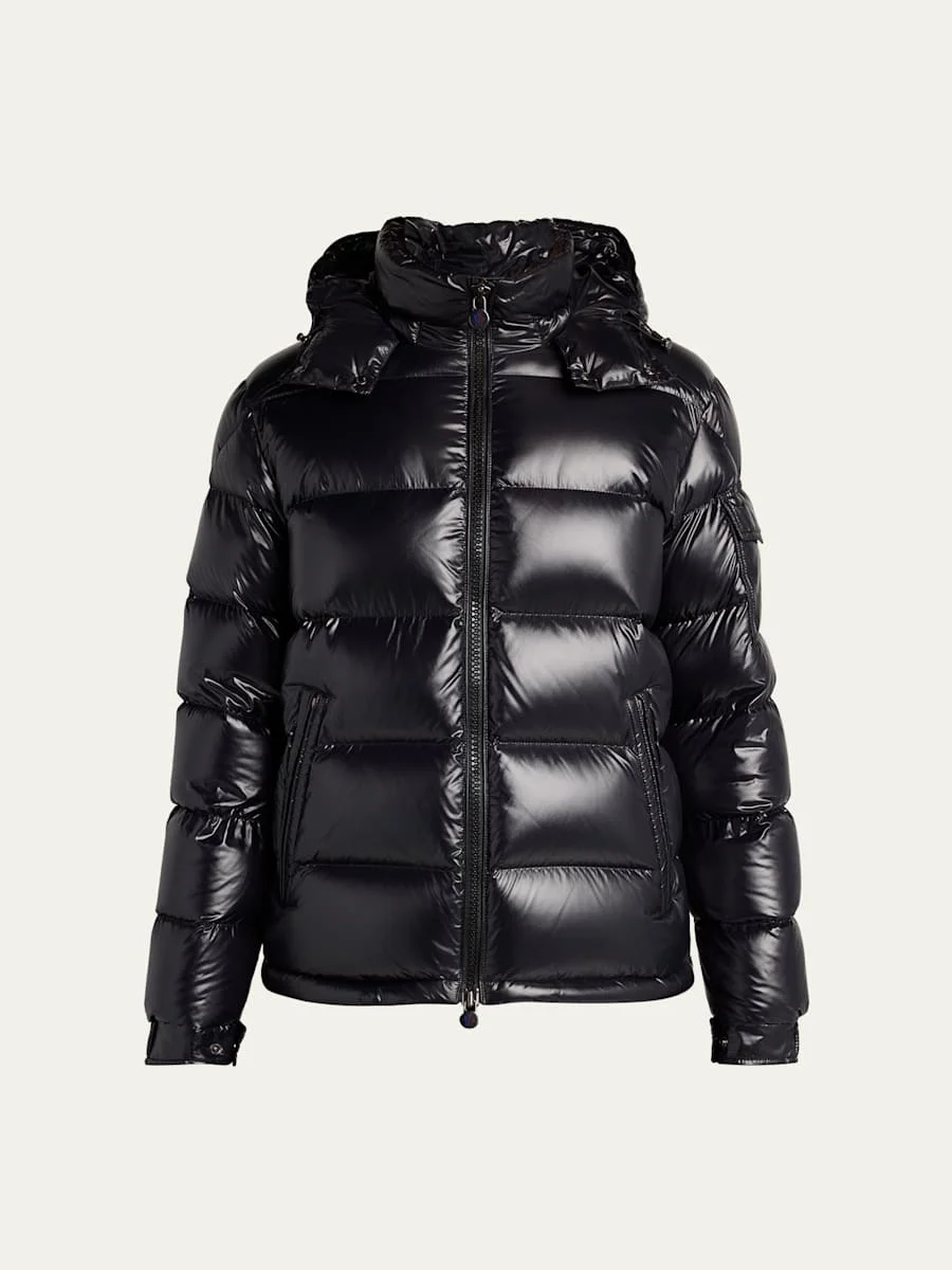 Men's Hooded Down Puffer Jacket - 1