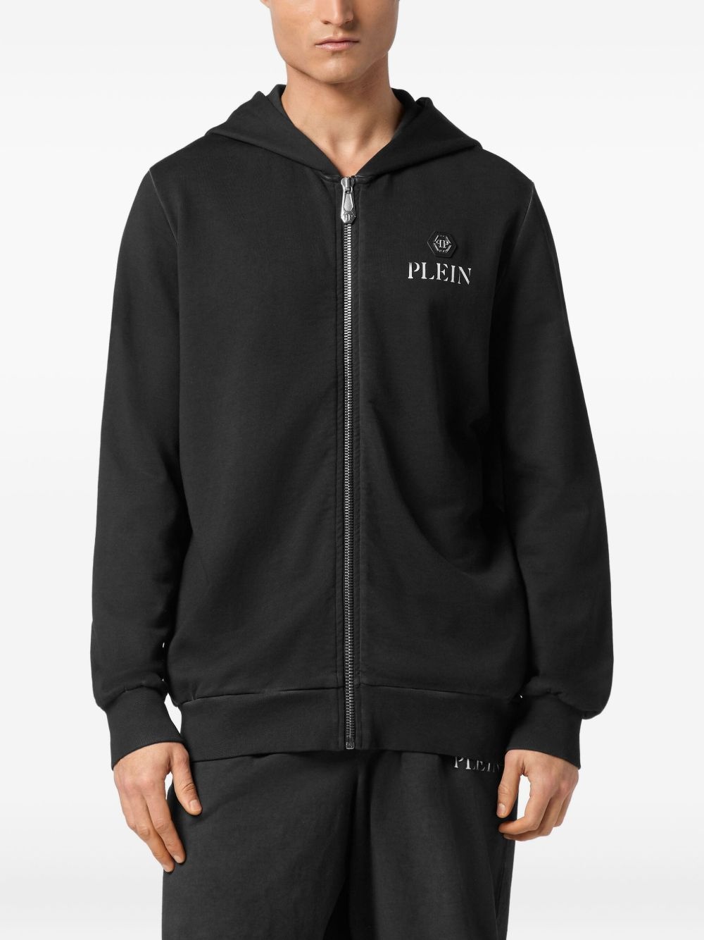 logo-patch hoodie - 2