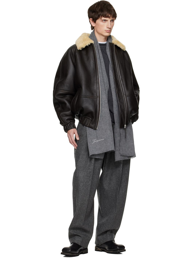 JACQUEMUS Gray 'The Tailleur' Scarf outlook