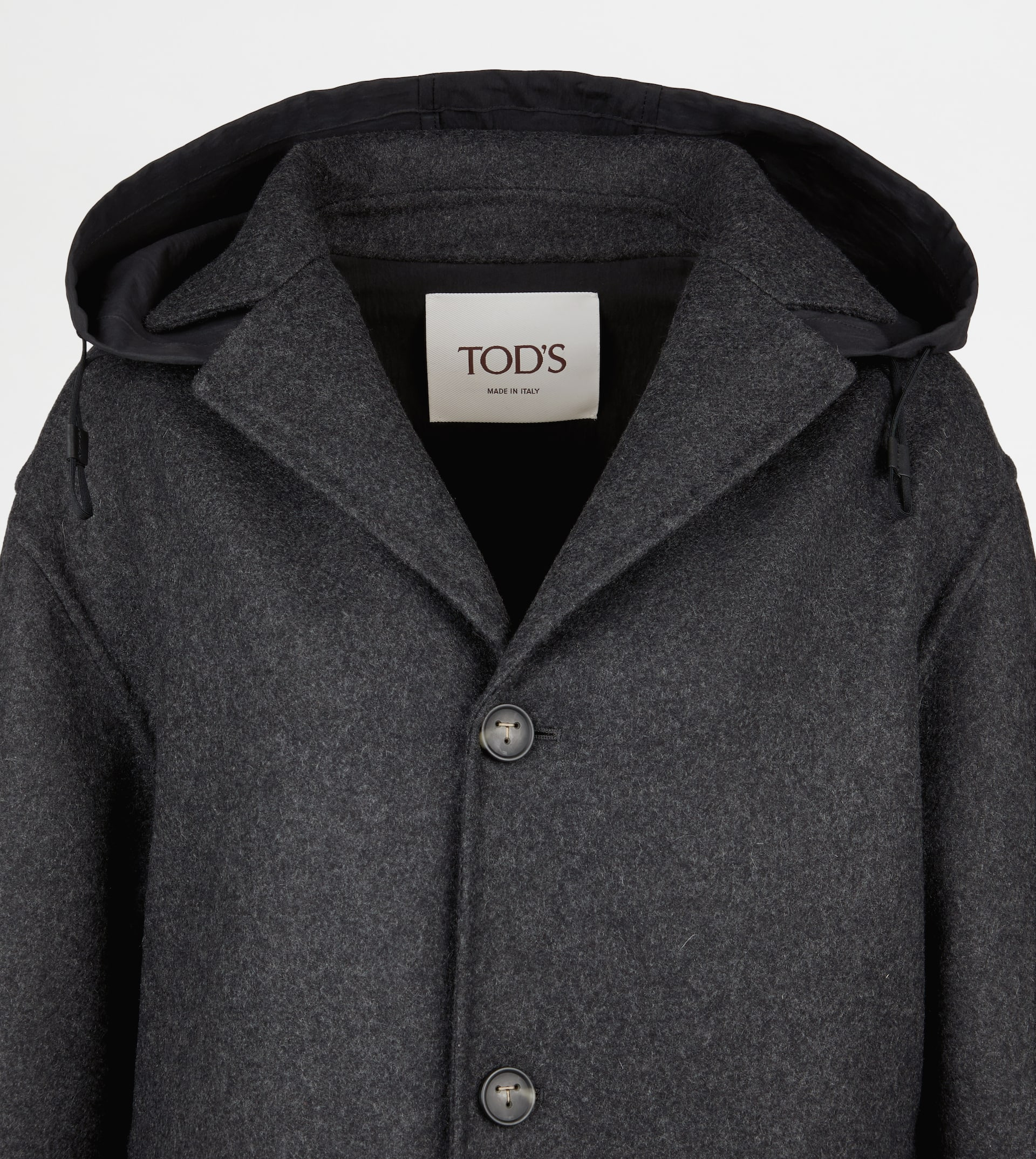 JACKET IN DOUBLE CASHMERE - GREY - 8