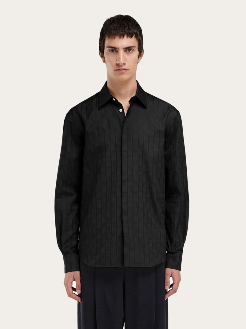 FERRAGAMO Ferragamo Monogram sport shirt outlook