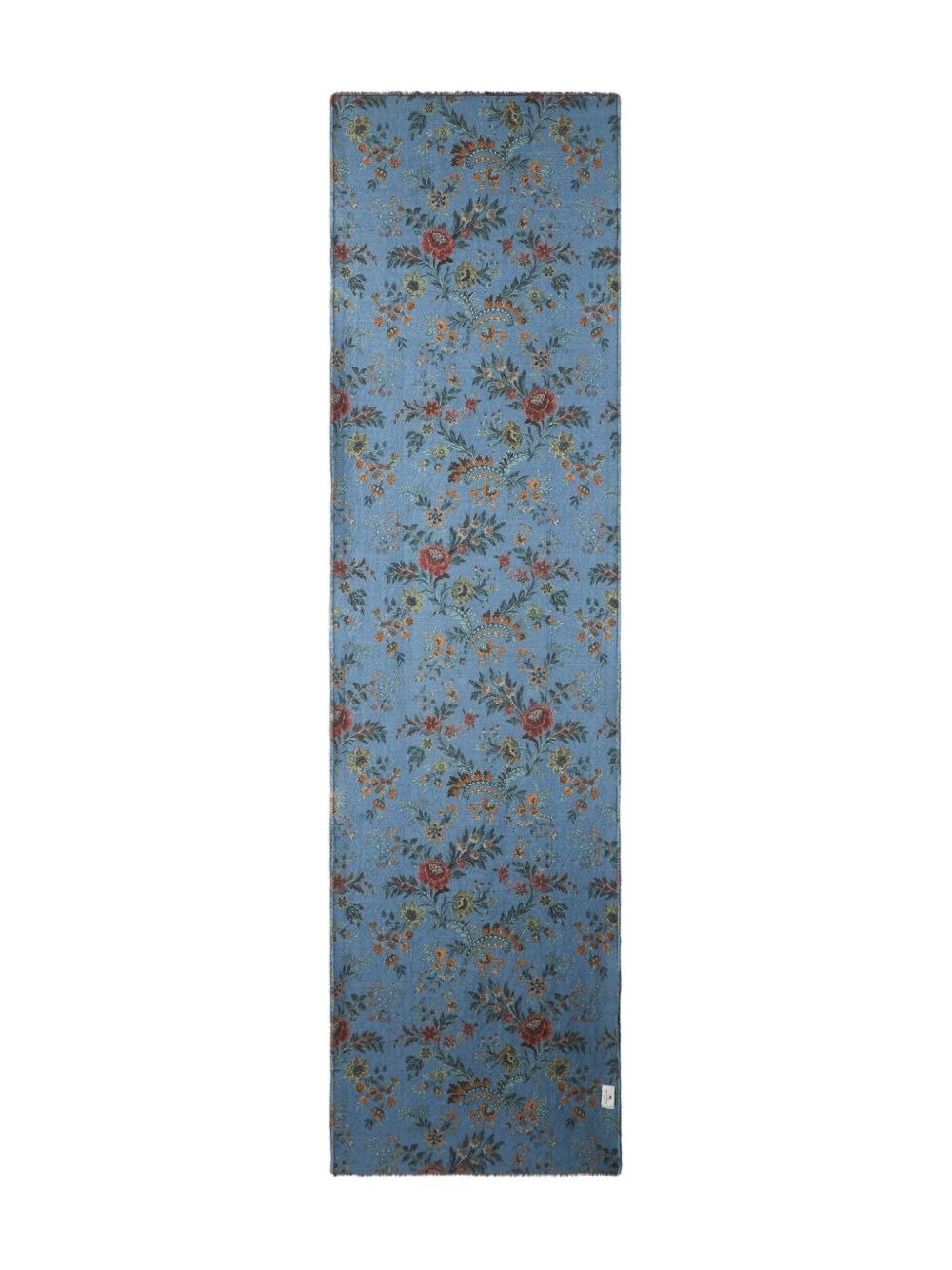 jacquard floral scarf - 3