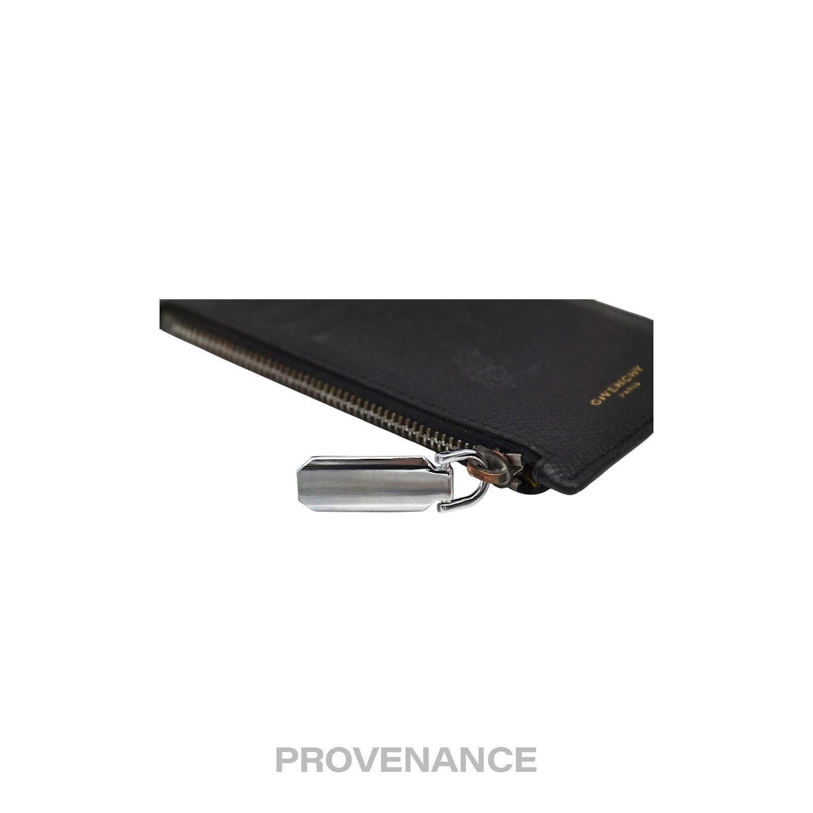 Givenchy Vertical Card Holder Wallet - Black Yellow - 7