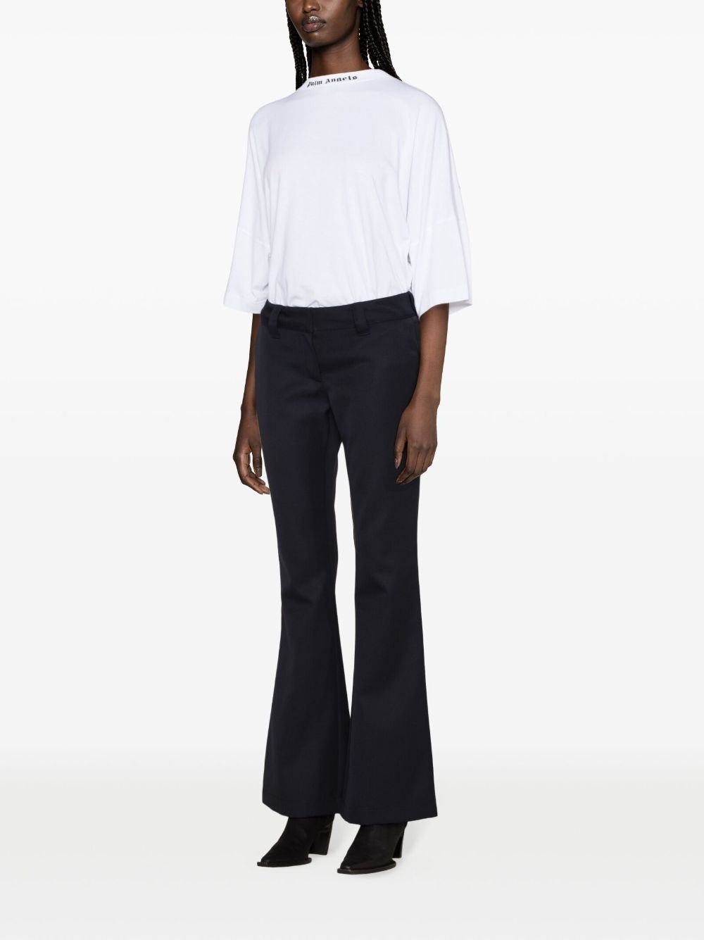 low-rise flared trousers - 3