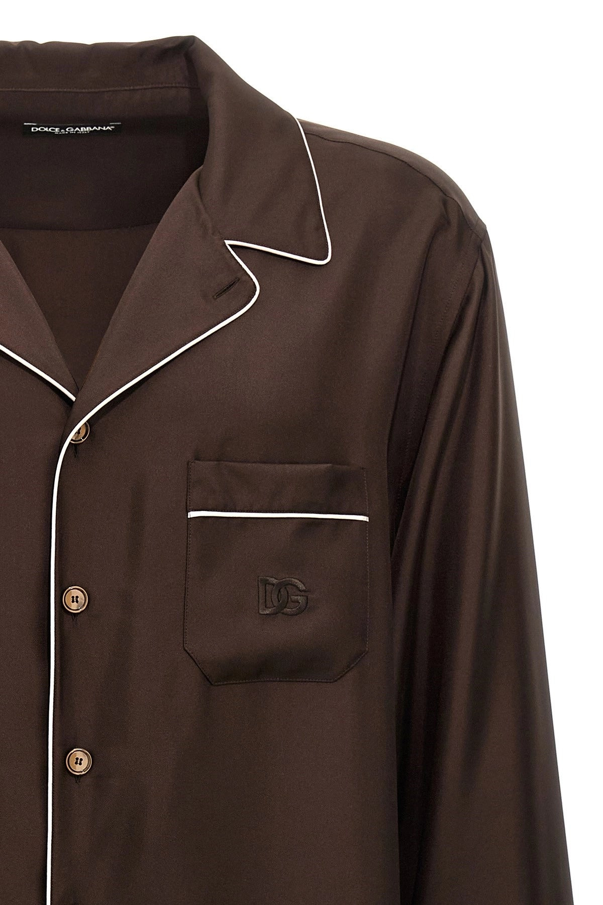 Dolce & Gabbana Men Logo Embroidery Shirt - 4