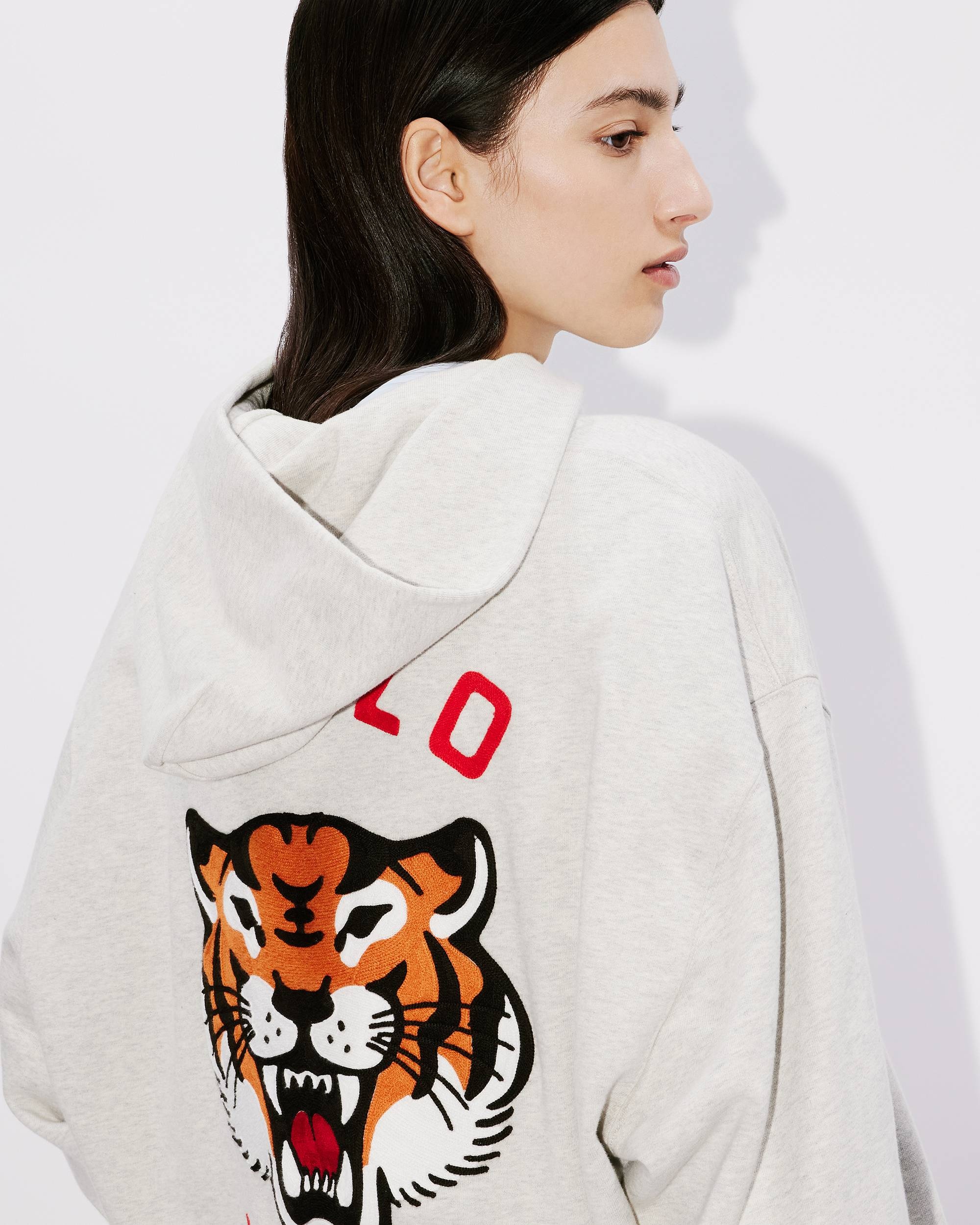 'KENZO Lucky Tiger' hooded genderless sweatshirt - 14