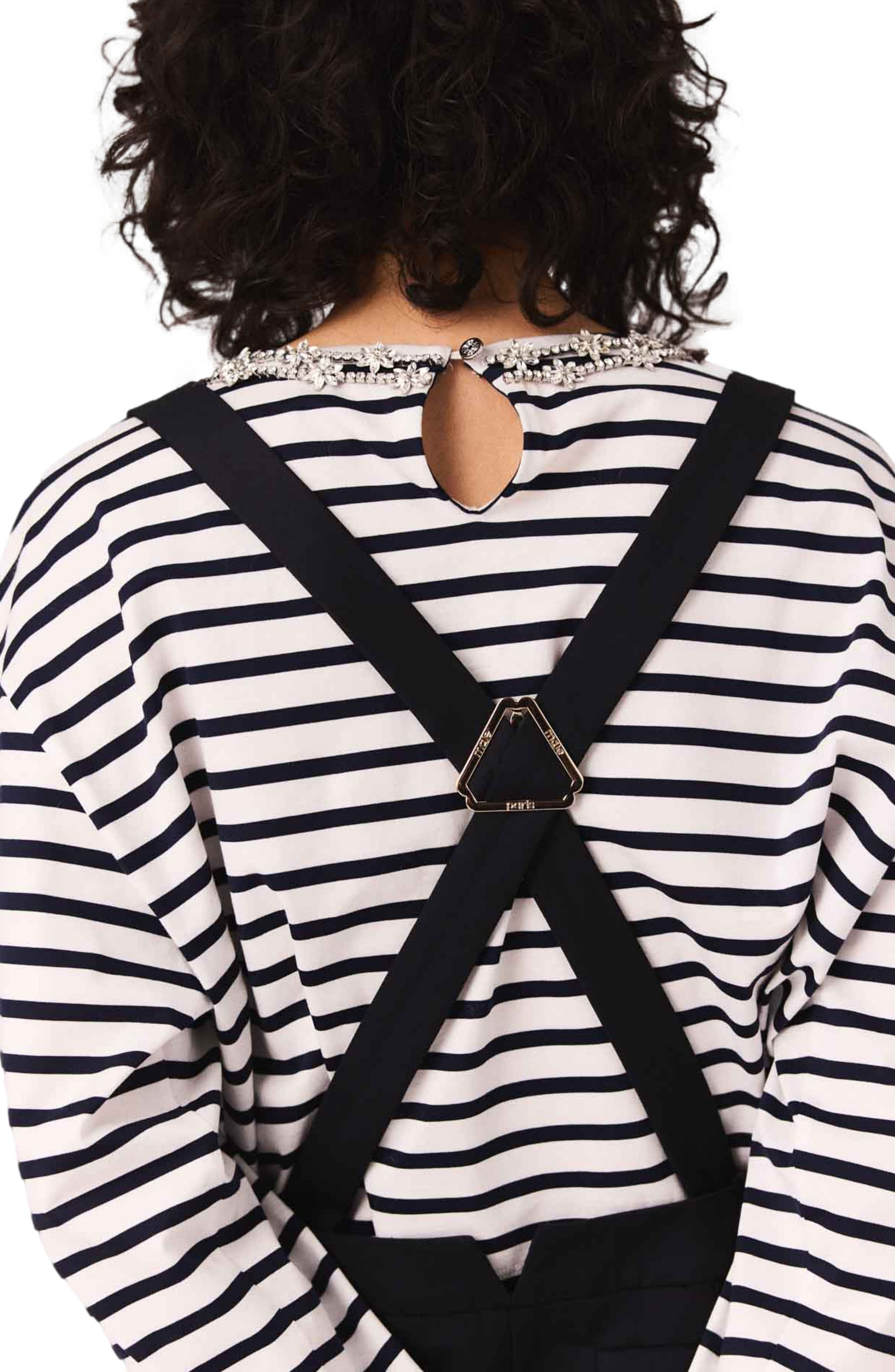 maje Pinafore strap dress in Navy at Nordstrom - 6