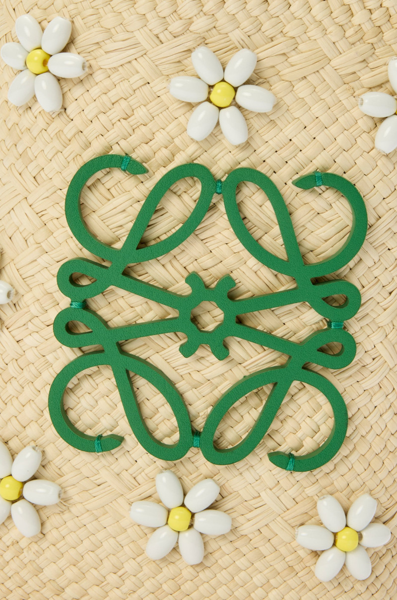 Square pocket in iraca palm and calfskin 6